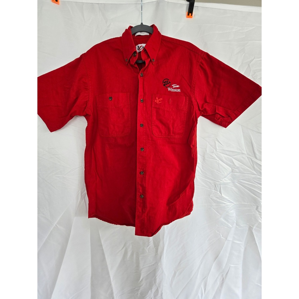 Chase Authentics Team Winston No Bull‎ Red Short Sleeve Button Up Shirt Men's
Sm